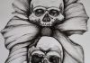 dos calaveras y una flor (two skulls and a flower)