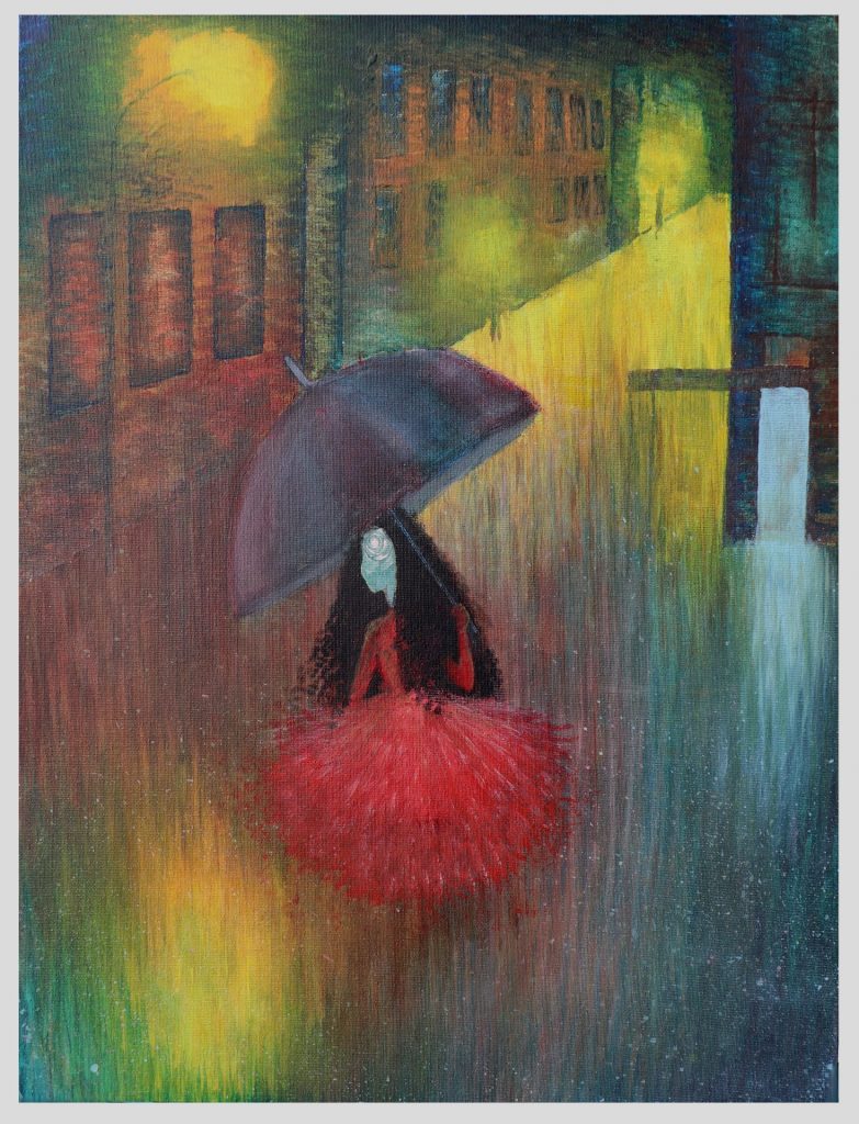 Human Experience: A Gallery of Five Paintings on Canvas by Maria Sokar