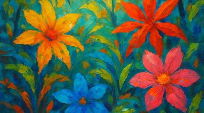 She is in the jungle. She cannot see the sky.