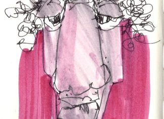 Morning sketch 45 degrees, clear