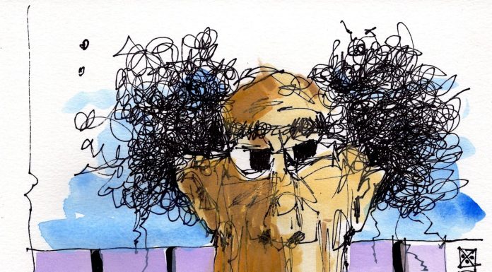 Morning Sketch, 57, (unhealthy) AQI 134