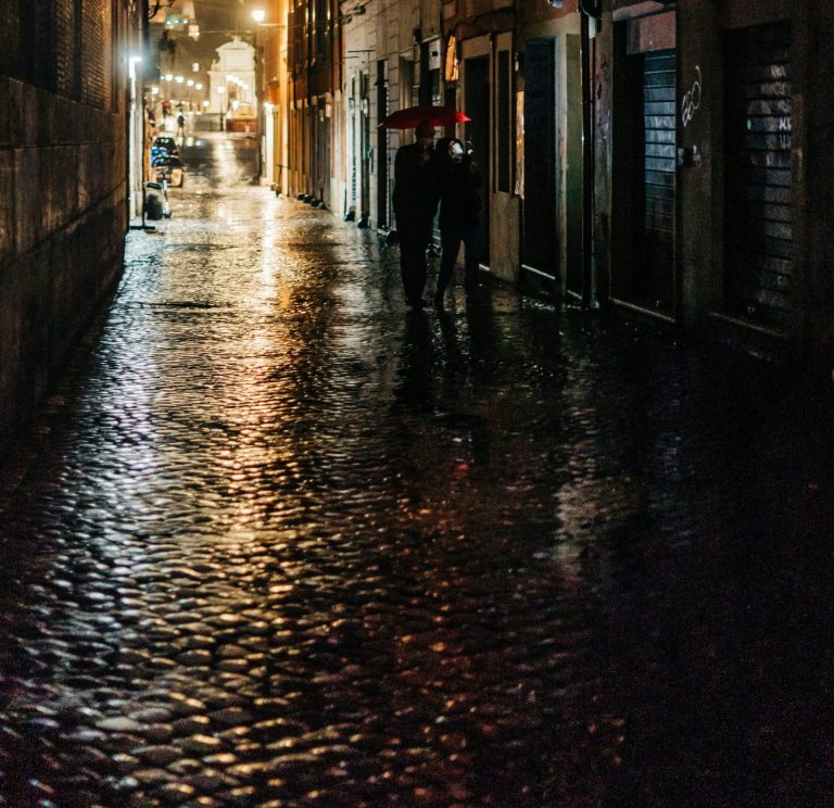 autumn in the rain