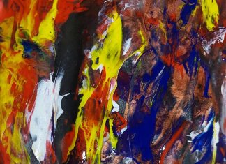 A Gallery of Nine Abstract Acrylic and Digital Paintings by Elina Ghanbari