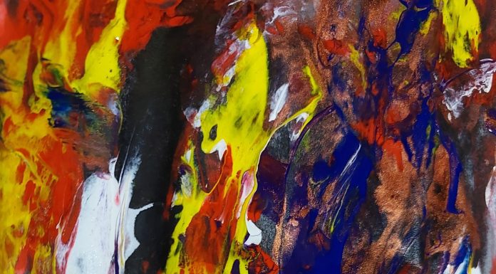 A Gallery of Nine Abstract Acrylic and Digital Paintings by Elina Ghanbari