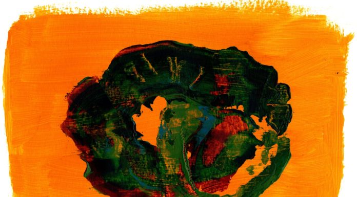 Curled (acrylics on paper)