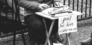 Here I am reading your sucky poetry again