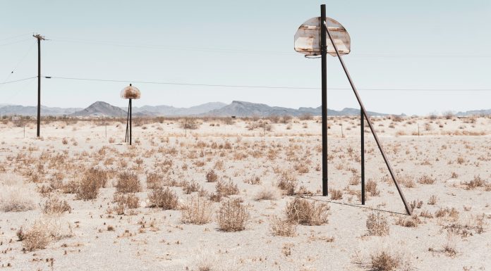 HAVING A CRUSH ON THE LINDA RONDSTADT OF 1977 a bunch of poles in the middle of a desert