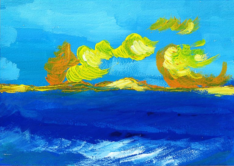 Plenty Acrylic on paper 21x15 cm