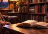 The books on the shelves