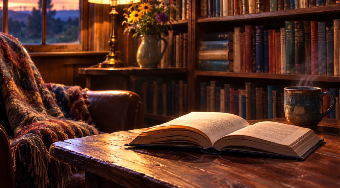 The books on the shelves